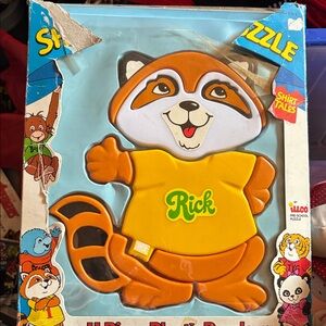 Vintage Shirt Tales puzzle—top package ripped